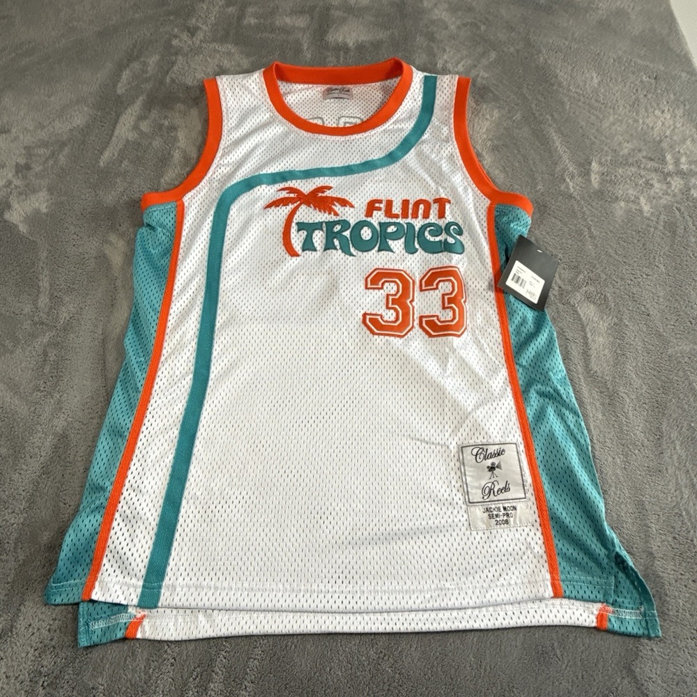 Flint Tropics Jackie Moon Basketball Jersey #33 Semi-Pro Mens Size Large NWT New - Picture 8 of 16